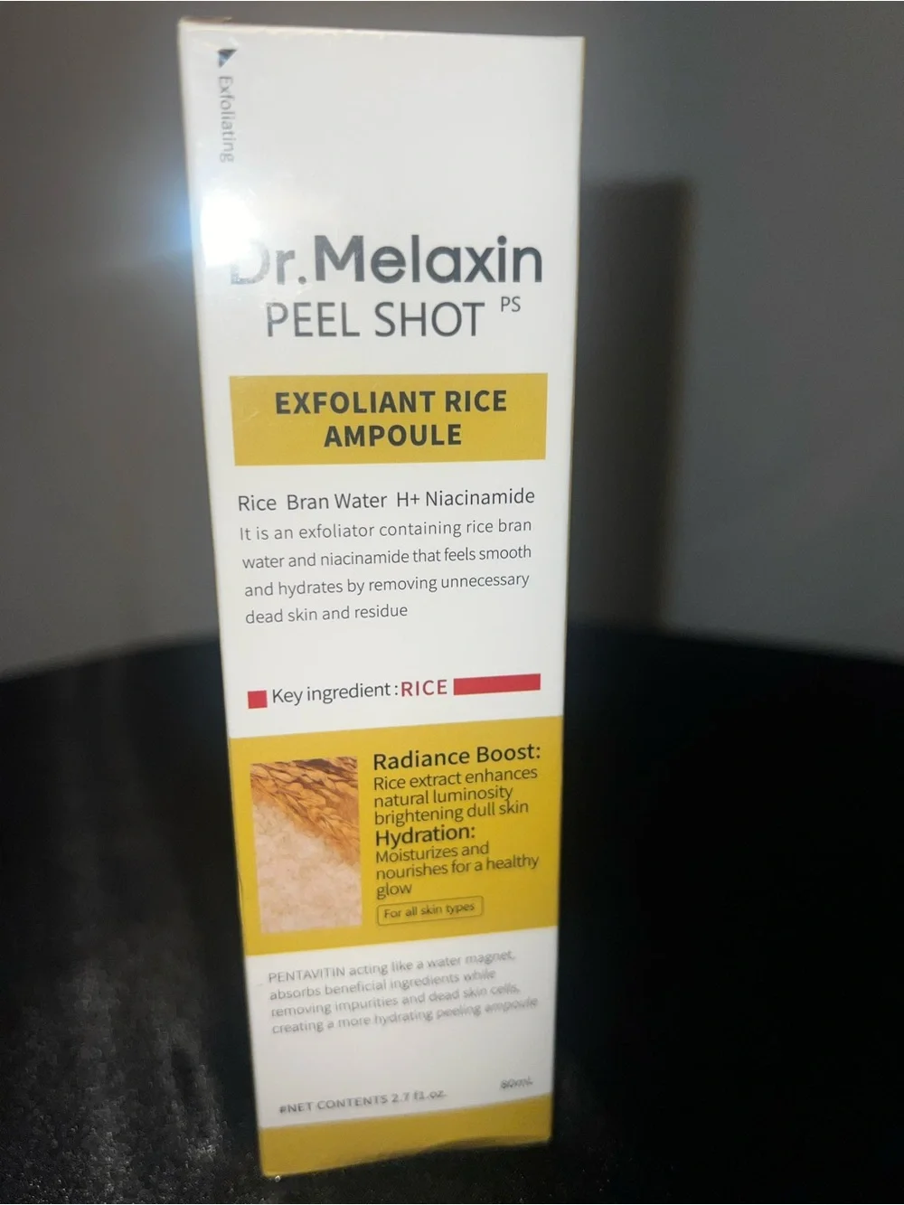 Dr. Melaxin Peel Shot Exfoliant Rice Ampoule 80ml – White Rice